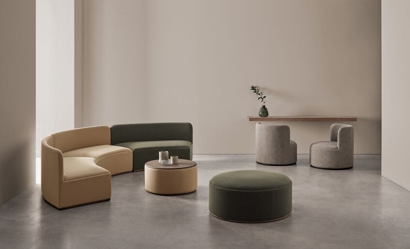 Тканевый изогнутый модульный диван Blasco&Vila Mant ARCH-00115909 - Вид №14