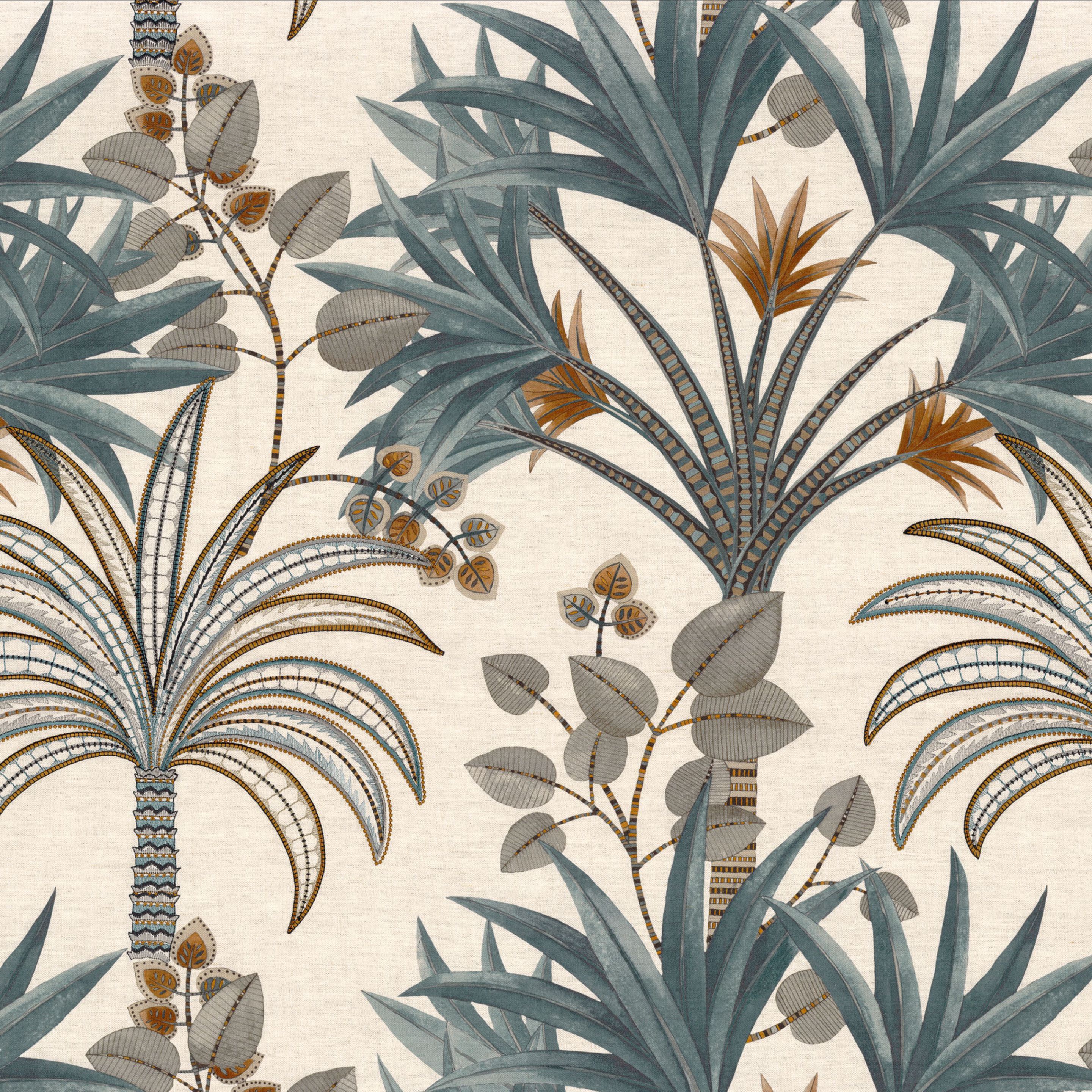 Вышитая ткань с цветочным рисунком Casamance Voyage Imaginaire ARCH-00038261 - Вид №3