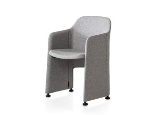 Складной тканевый стул для конференций с подлокотниками