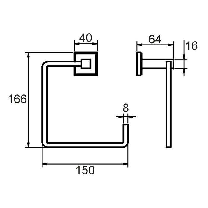 LABSM00M52 Milardo Labrador Полотенцедержатель Labrador Россия  - Вид №1
