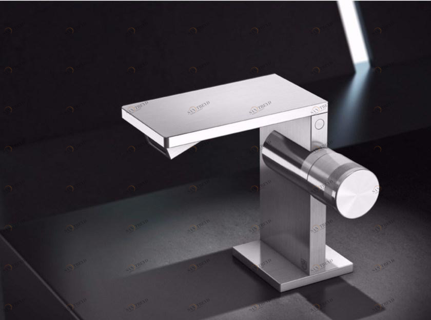 Radomonte Смеситель для биде, нержавеющая сталь, столешница, без слива Aico Aic4