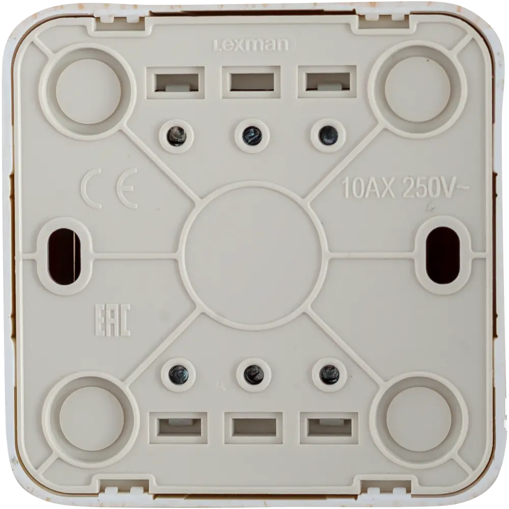 Выключатель проходной накладной Lexman First 2 клавиши, цвет дуб белый STLM-2143047 - Вид №2