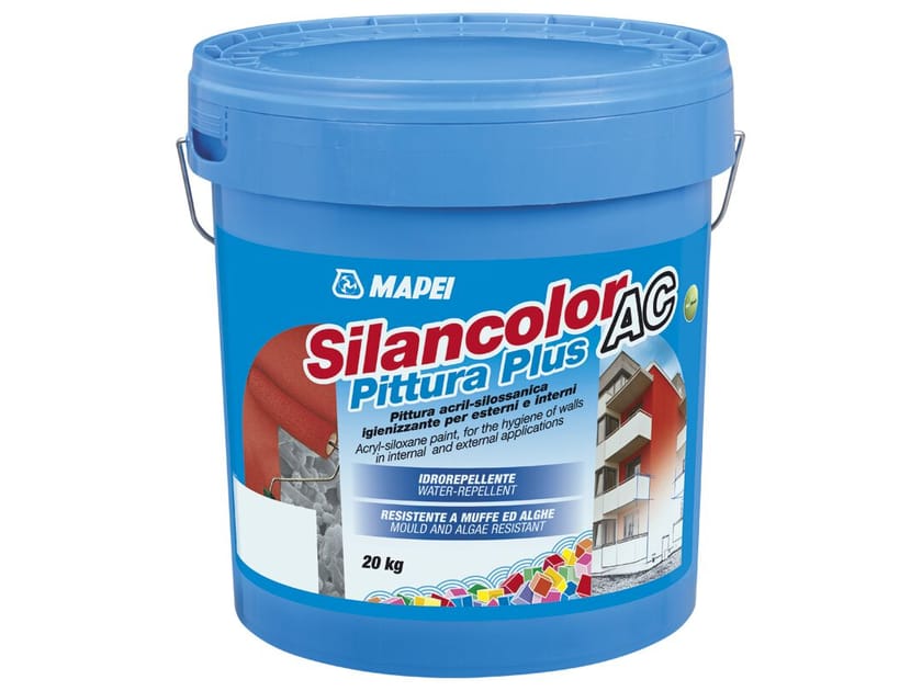 Акрил-силоксановая краска для экстерьера и интерьера MAPEI SILANCOLOR AC PITTURA PLUS ARCH-00012497