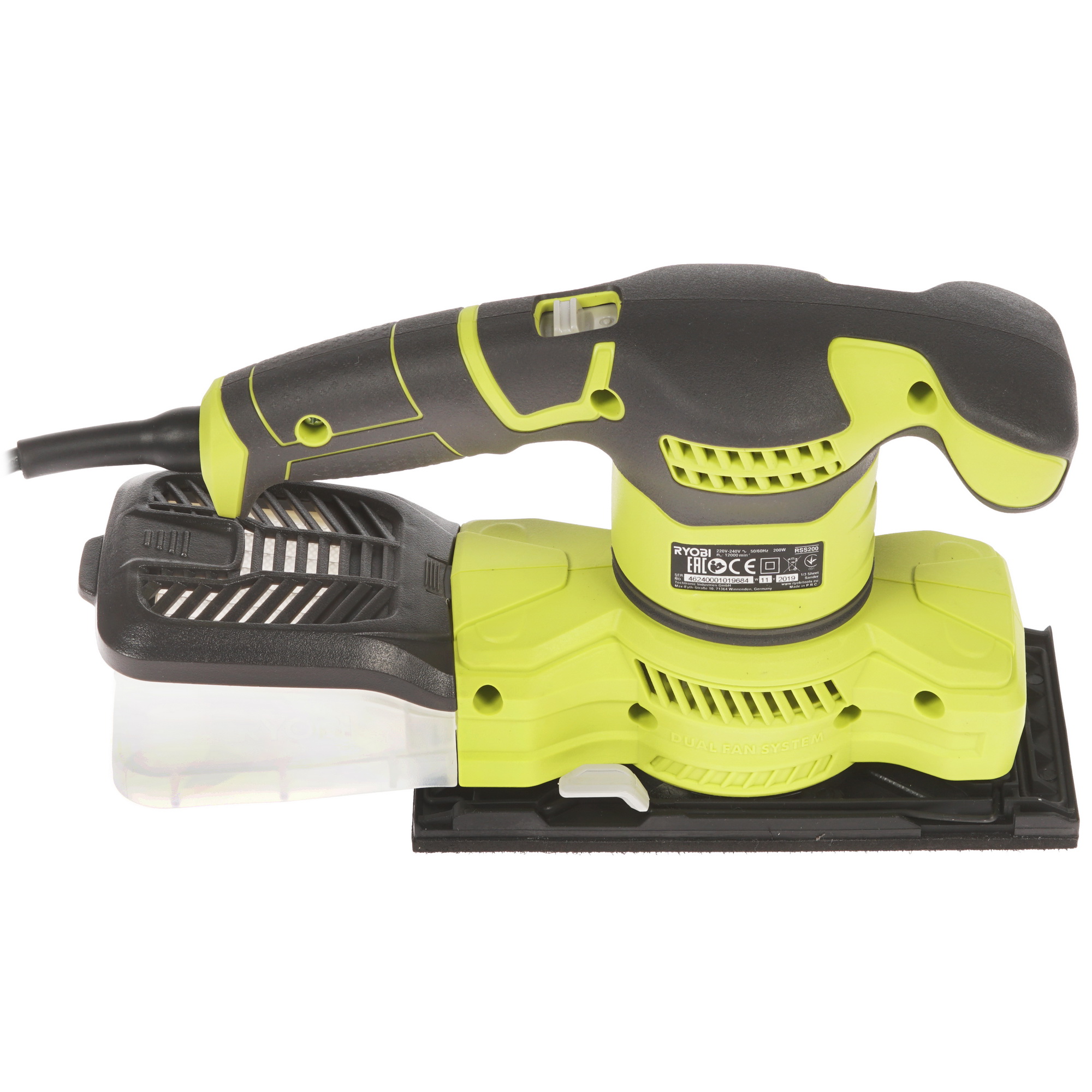 Виброшлифовальная машина Ryobi RSS200-G 8146221 STDN-0120572 - Вид №3