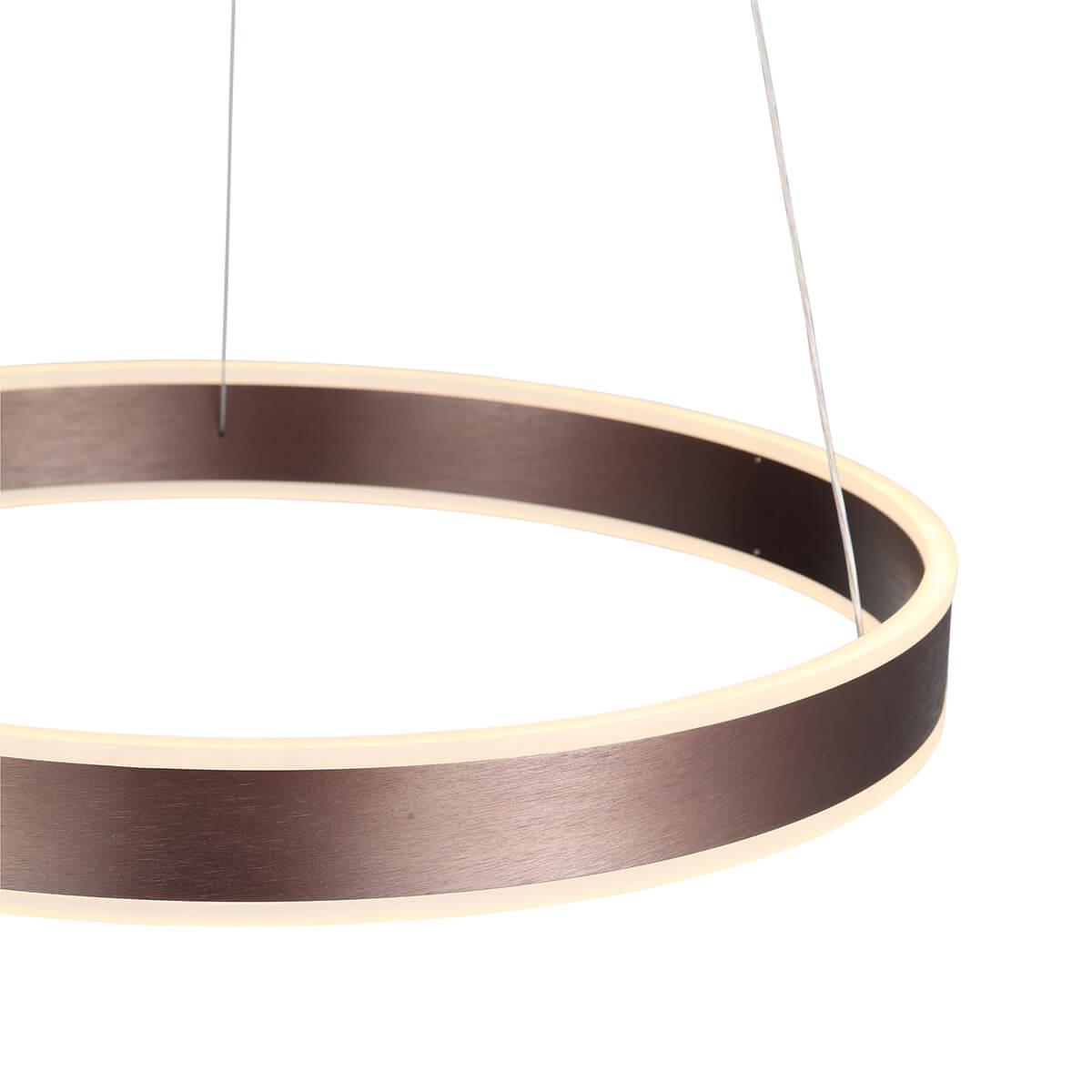 Люстра светодиодная подвесная коричневая ST Luce Onze SL944.403.01 ST LUCE ДИЗАЙНЕРСКИЕ, ONZE 00-3834526 Белый;коричневый  - Вид №3