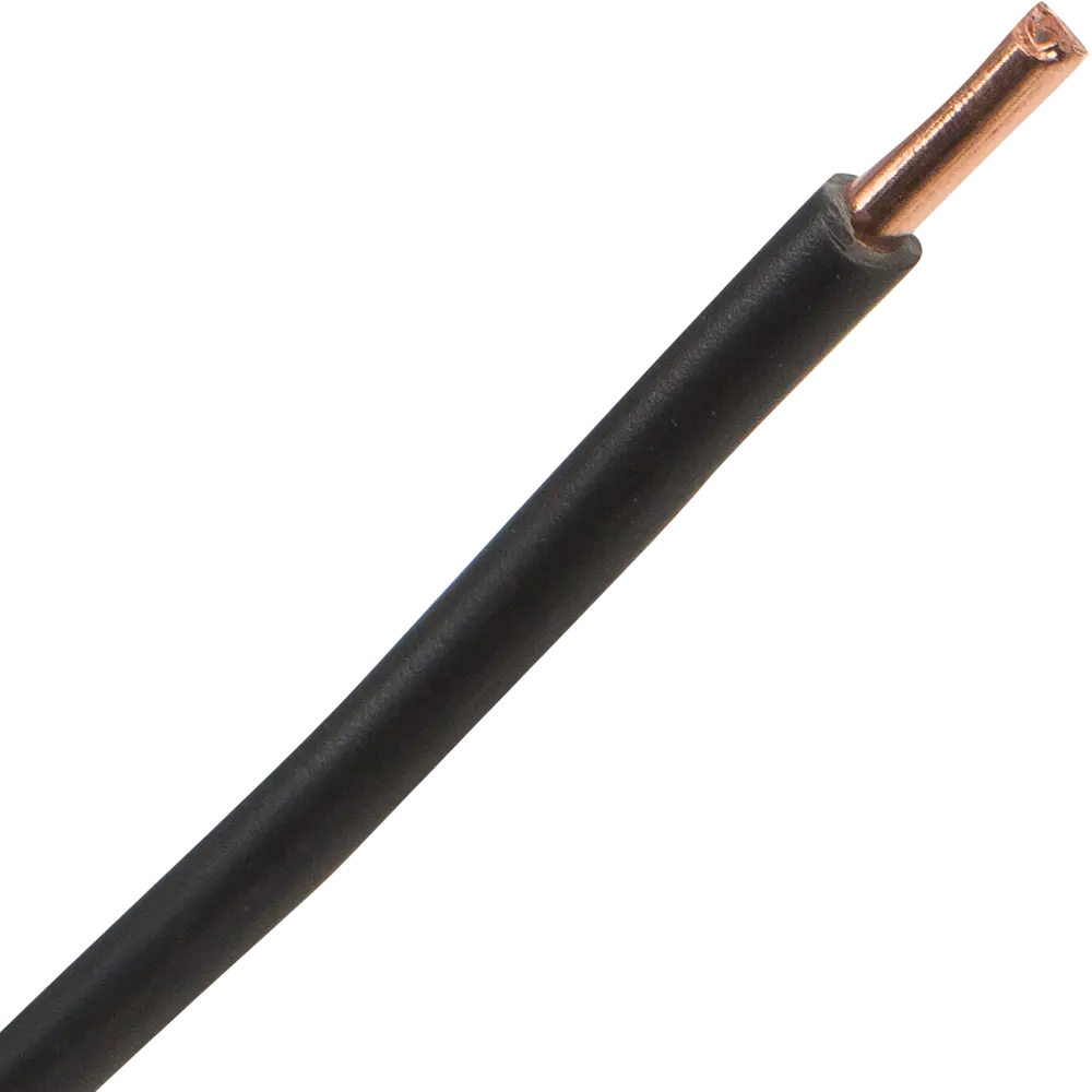 Провод Electraline ПУВ 1x2.5 мм на отрез ГОСТ цвет черный STLM-2061128 - Вид №1