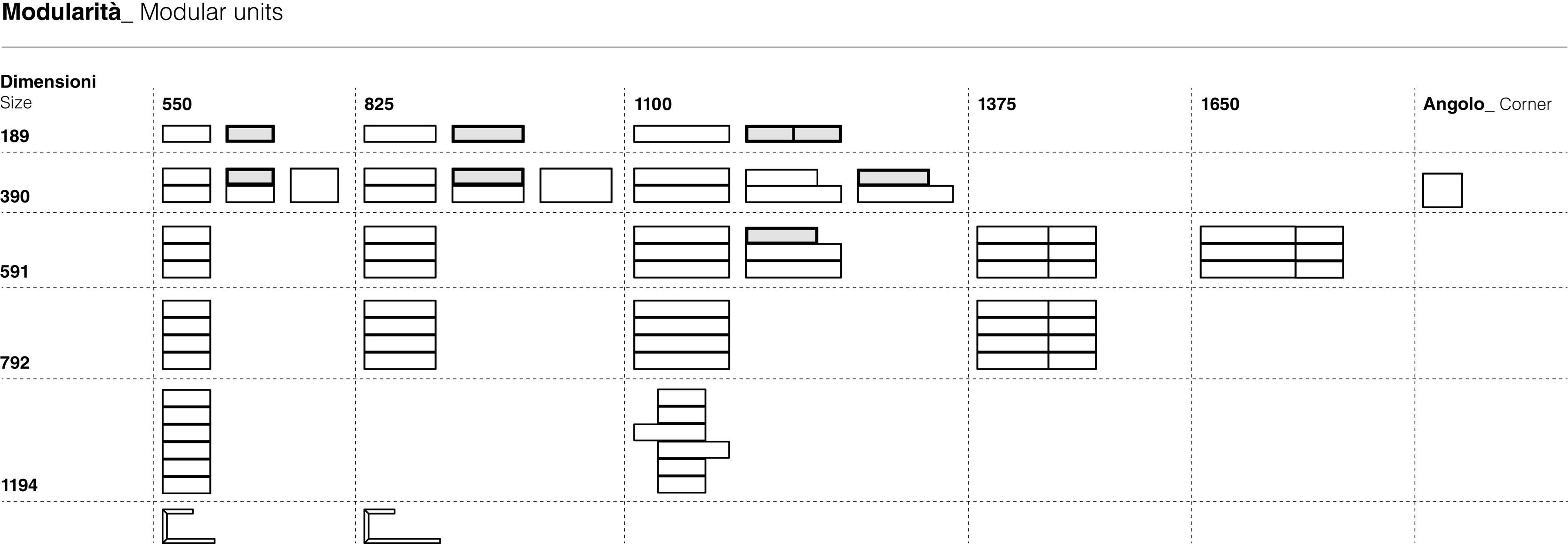 Деревянный модульный комод Santalucia Mobili SISTEMA COBALTO ARCH-00135626