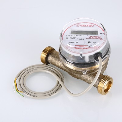 VLF-15U-MBUS Водосчетчик универсальный с проводными и беспроводными интерфейсами передачи данных Valtec 1/2", 110 мм, M-Bus  - Вид №1
