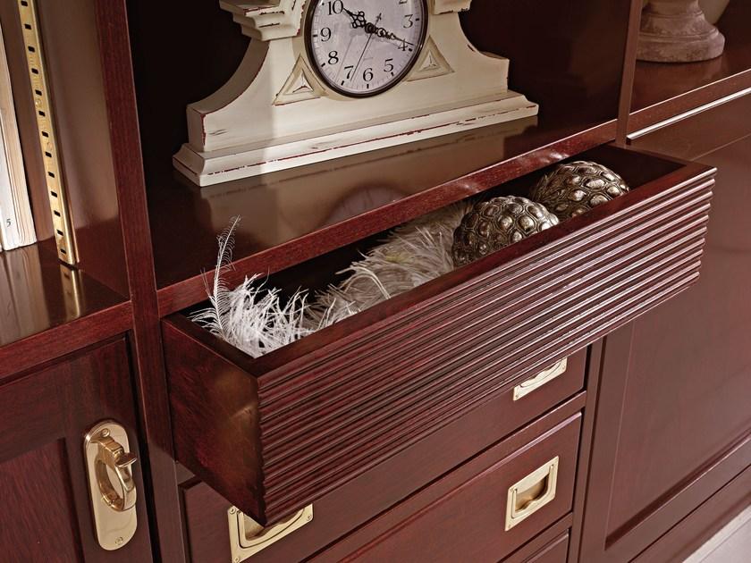 Caroti Стеллаж из лакированного дерева настенный с ящиками Regent Prop. 845 - Вид №8