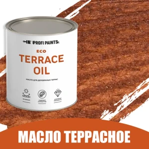 91314531 Масло для дерева износостойкое Profipaints Eco Terrace Oil 2.7 л Тик STLM-0853142