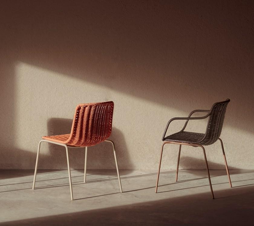 EXPORMIM Штабелируемый веревочный садовый стул с подлокотниками Lapala C596t - Вид №4