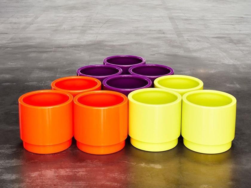 Hobby Flower Круглый горшок из полиэтилена с автоматическим поливом Basic plus sun-id-1373286 - Вид №1