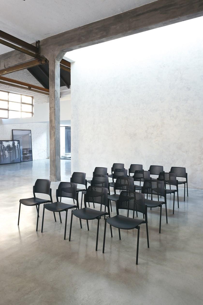 Kastel Приставной стул полипропиленовый с открытой спинкой Kyos sun-id-1418003 - Вид №2