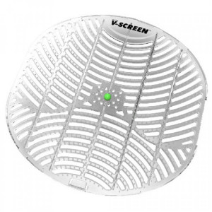 V-SCREEN GREEN (Огурец-дыня) VECTAIR SYSTEMS V-SCREEN Сеточка - Ароматизатор для писсуаров – аромат Огурец дыня Прозрачный, Светло-серый