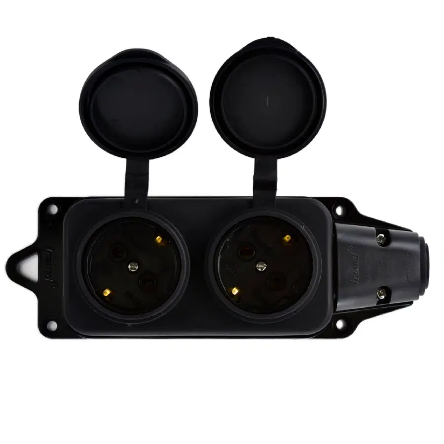 Розетка силовая черный LEZARD 106-0400-0110 - Вид №6