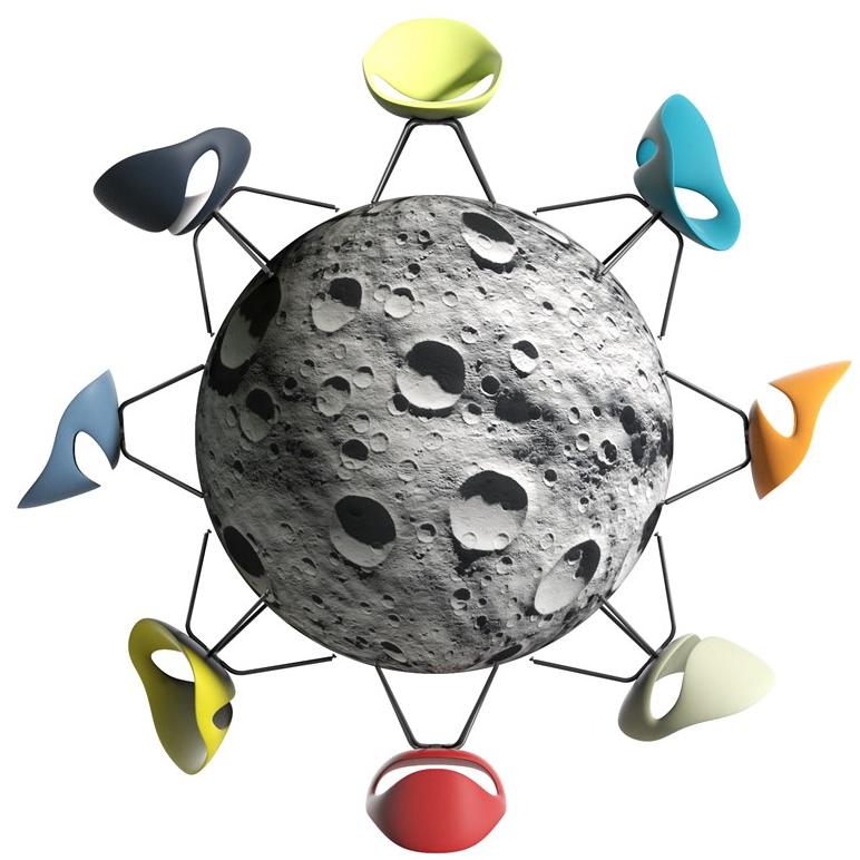 Tonon Стул из пеноматериала с металлической основой Moon 908.01 - Вид №17