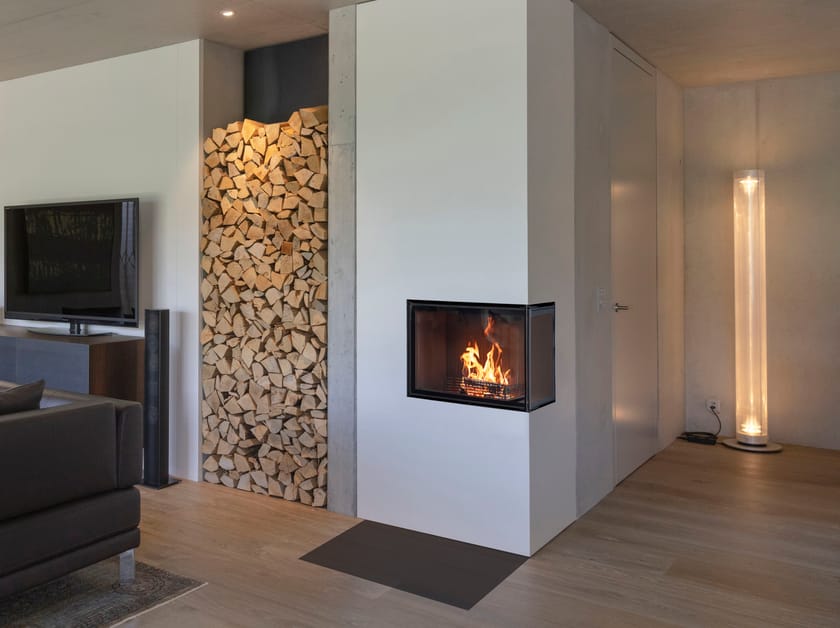 Стальной дровяной угловой камин RÜEGG K ARCH-00059142