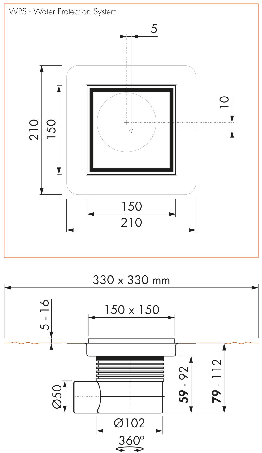ESS Easy Drain Трап для душа из нержавеющей стали Aqua jewels sun-id-1412536 - Вид №3