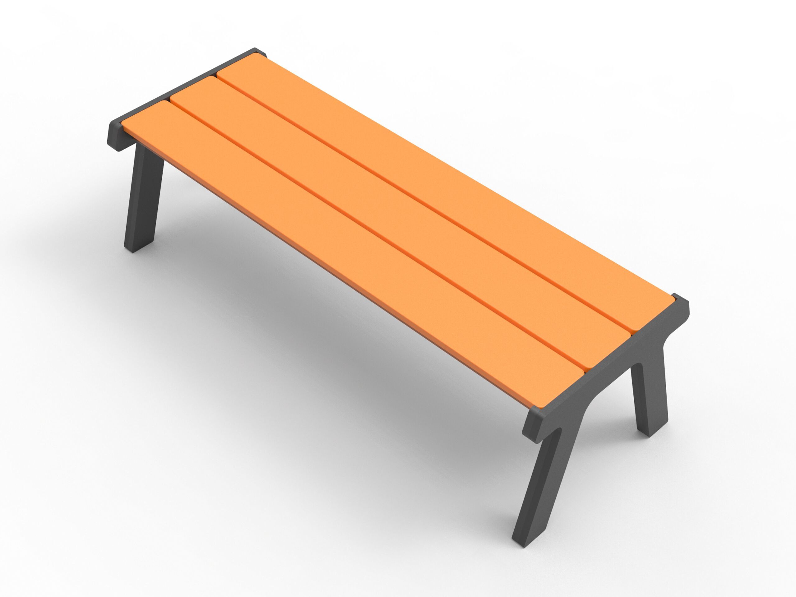 Скамейка из полиэтилена без спинки Donye MOONLIGHT ARCH-00135157 - Вид №1