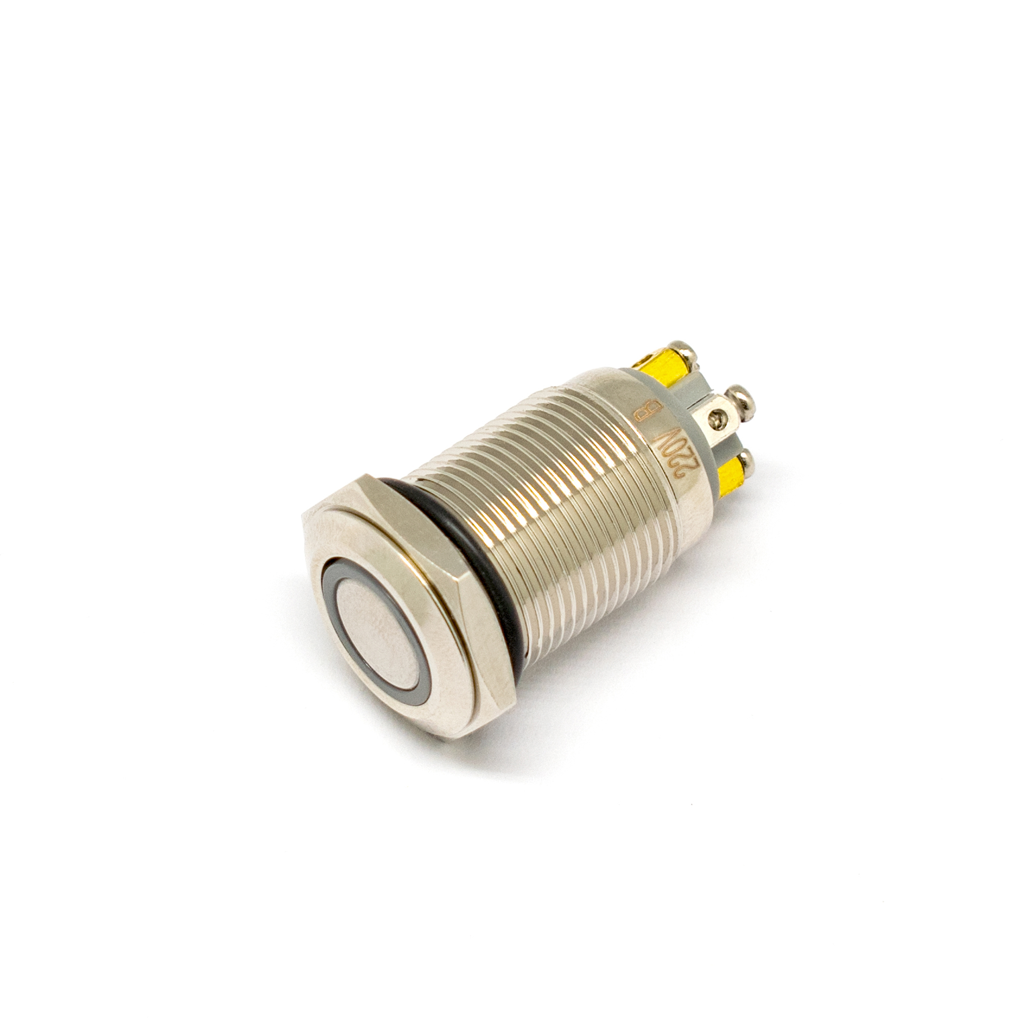 88109869 Кнопка металлическая Oxion винт, цвет серебристый STLM-0076745 Santreyd 