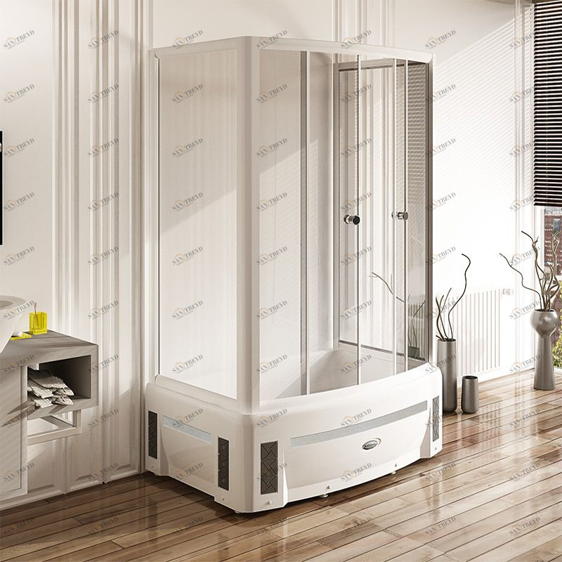 Высокий поддон к душевому углу Диана (поддон на раме-подставке с устройством слива, фронтальная панель, 2 торцевые панели) Radomir 111000014