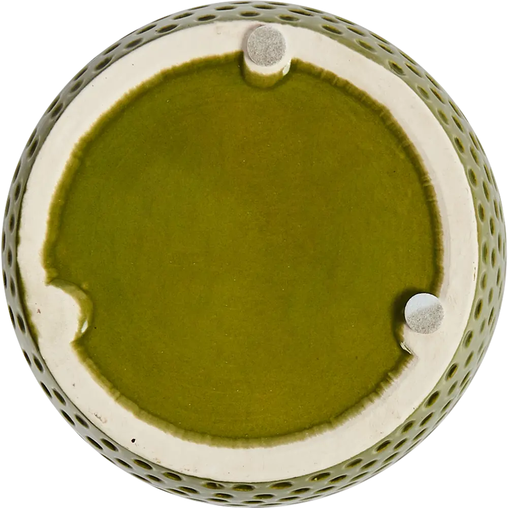 Кашпо для цветов ø12 h9.7 см v1.09 л керамика зелёный GARDEN SHOW STLM-2200247 - Вид №2