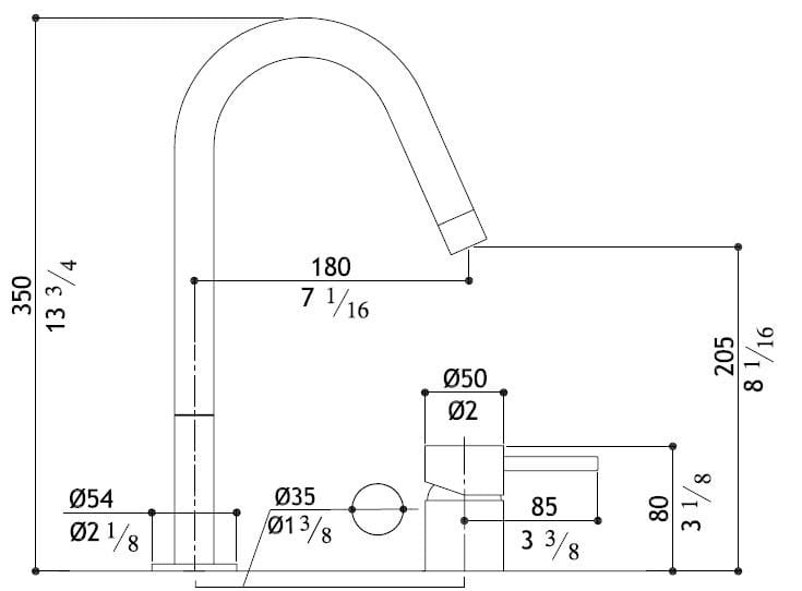 Смеситель для кухни из нержавеющей стали MGS F2 ARCH-00089986 - Вид №4