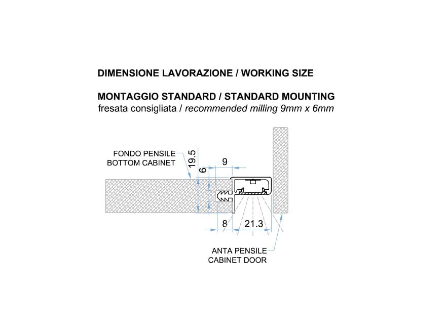 Светодиодный профиль для настенного шкафа Metalarredo ENTOS ARCH-00022749 - Вид №2