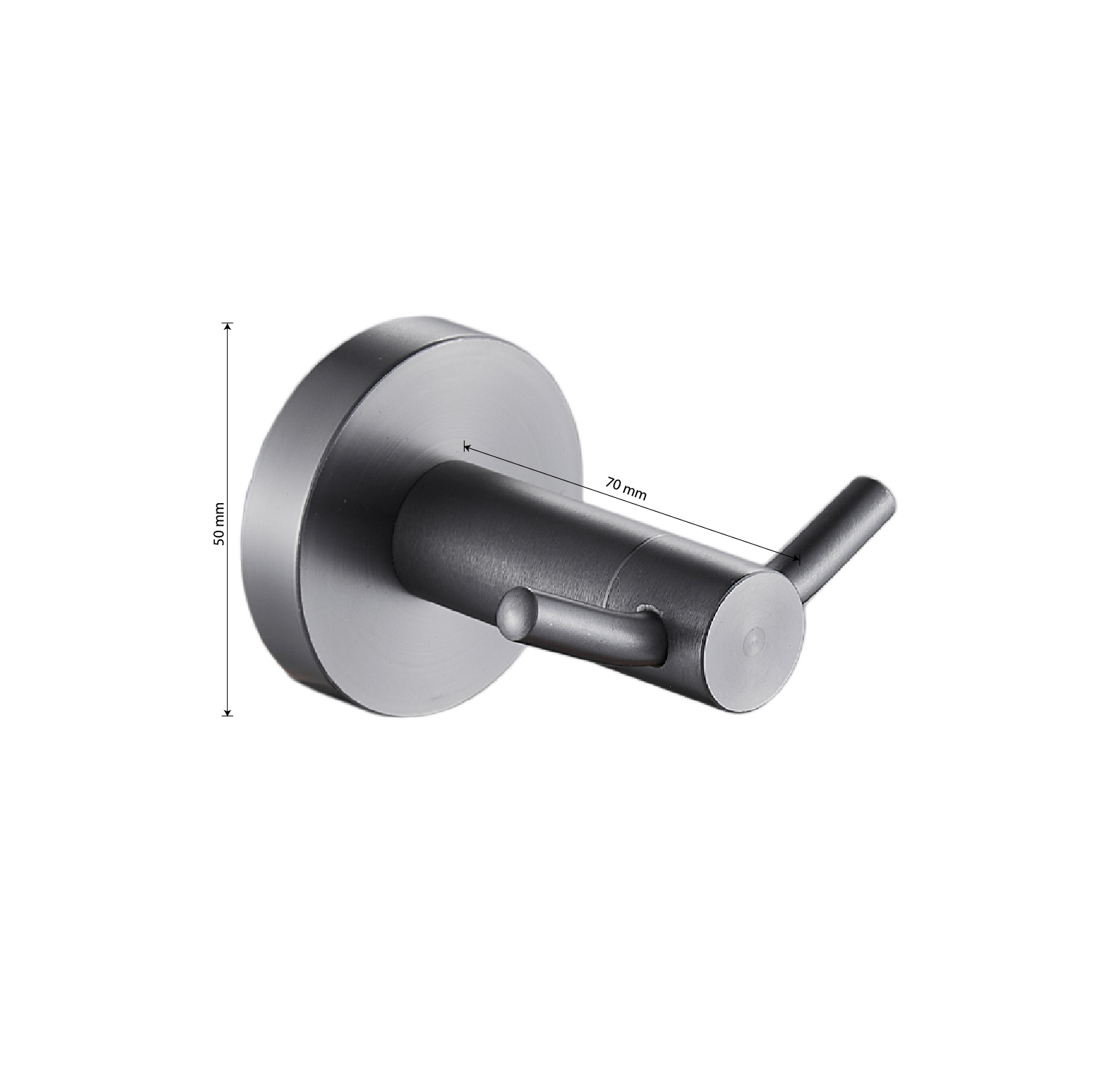 GFmark - Крючок двойной, ГРАФИТ, код: 78114  - Вид №2