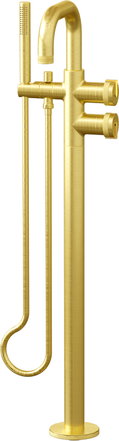 E-11557-R1BB-L1AU-BB Смеситель напольный отдельностоящий (внешняя часть) GRAFF MOD+