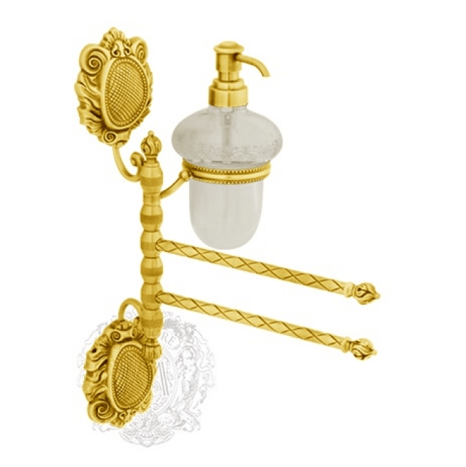 Полотенцедержатель MIGLIORE Cleopatra ML.CLE-60.718.BR c дозатором бронза  - Вид №1