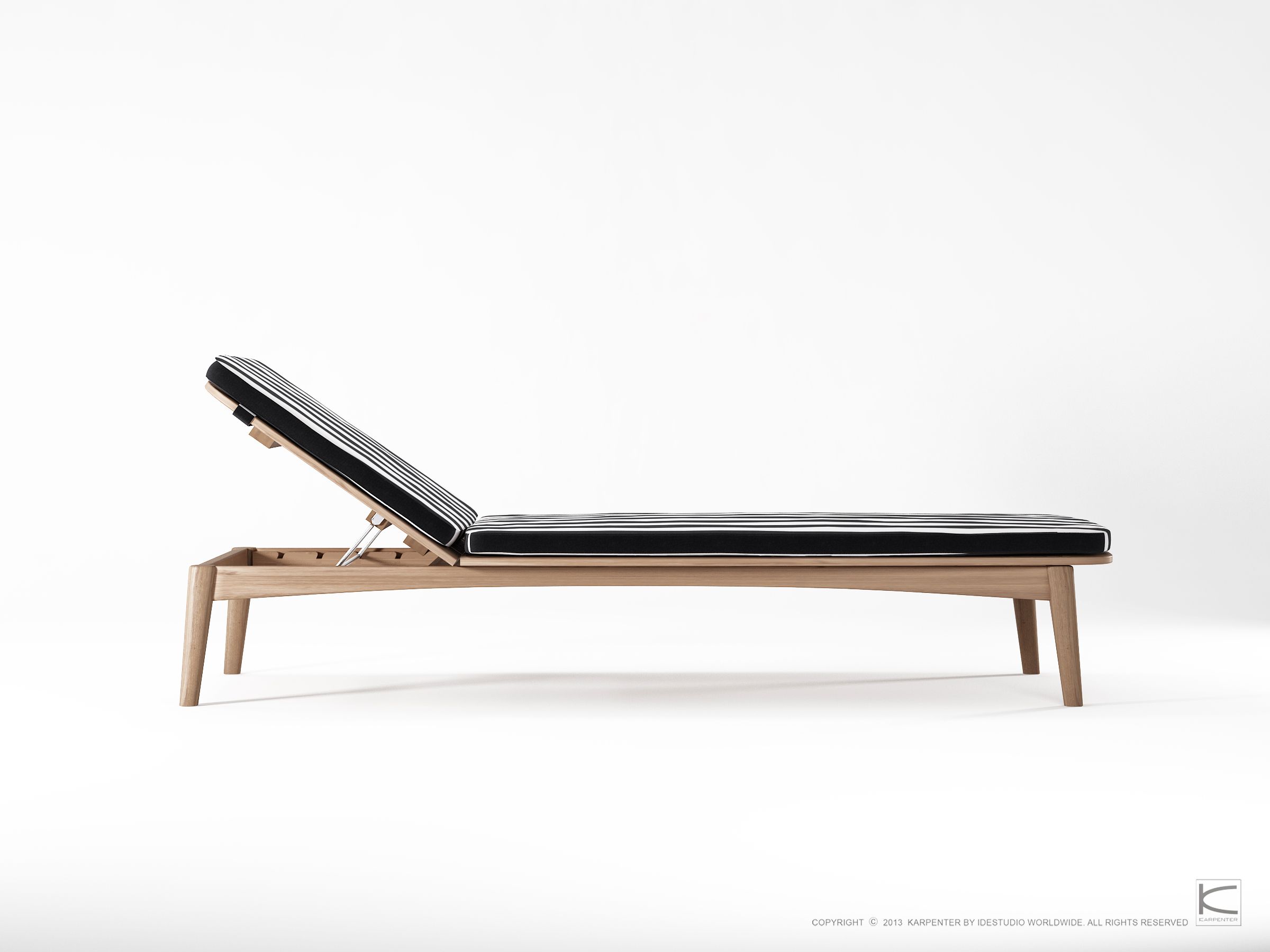 Складная садовая кровать из тикового дерева KARPENTER Grasshopper Outdoor ARCH-00014272 - Вид №15