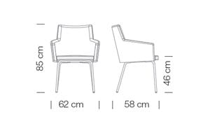 Кресло с подлокотниками Et al Marka ARCH-00077583 - Вид №3