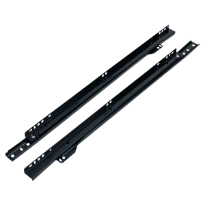 Мебельные направляющие 400 мм сталь цвет черный