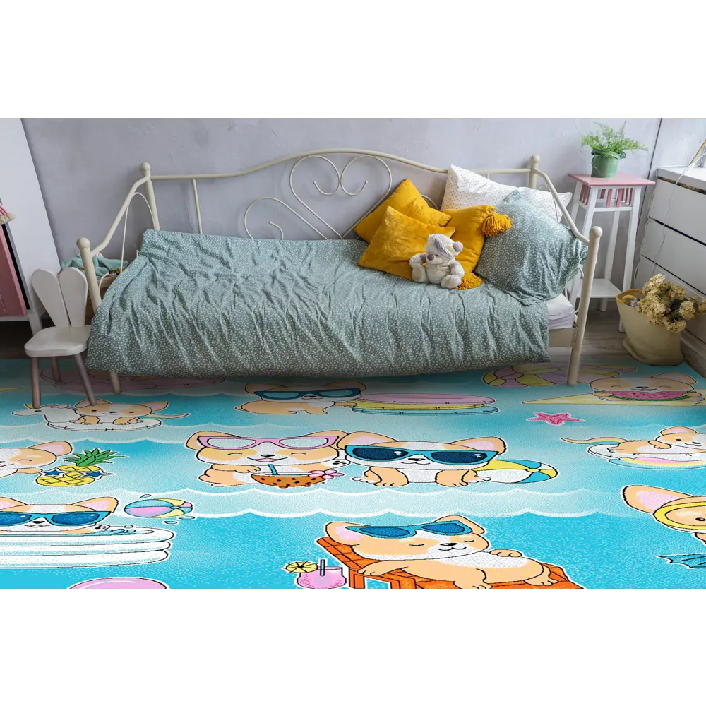 Ковровое покрытие полиамид Витебские ковры петлевой принт Корги, 2.5 м STLM-2141679 - Вид №4