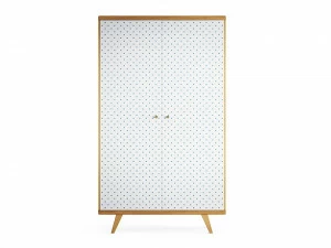 Шкаф распашной двухдверный натуральный дуб с принтом 043 Thimon THE IDEA  210334 Бежевый;белый