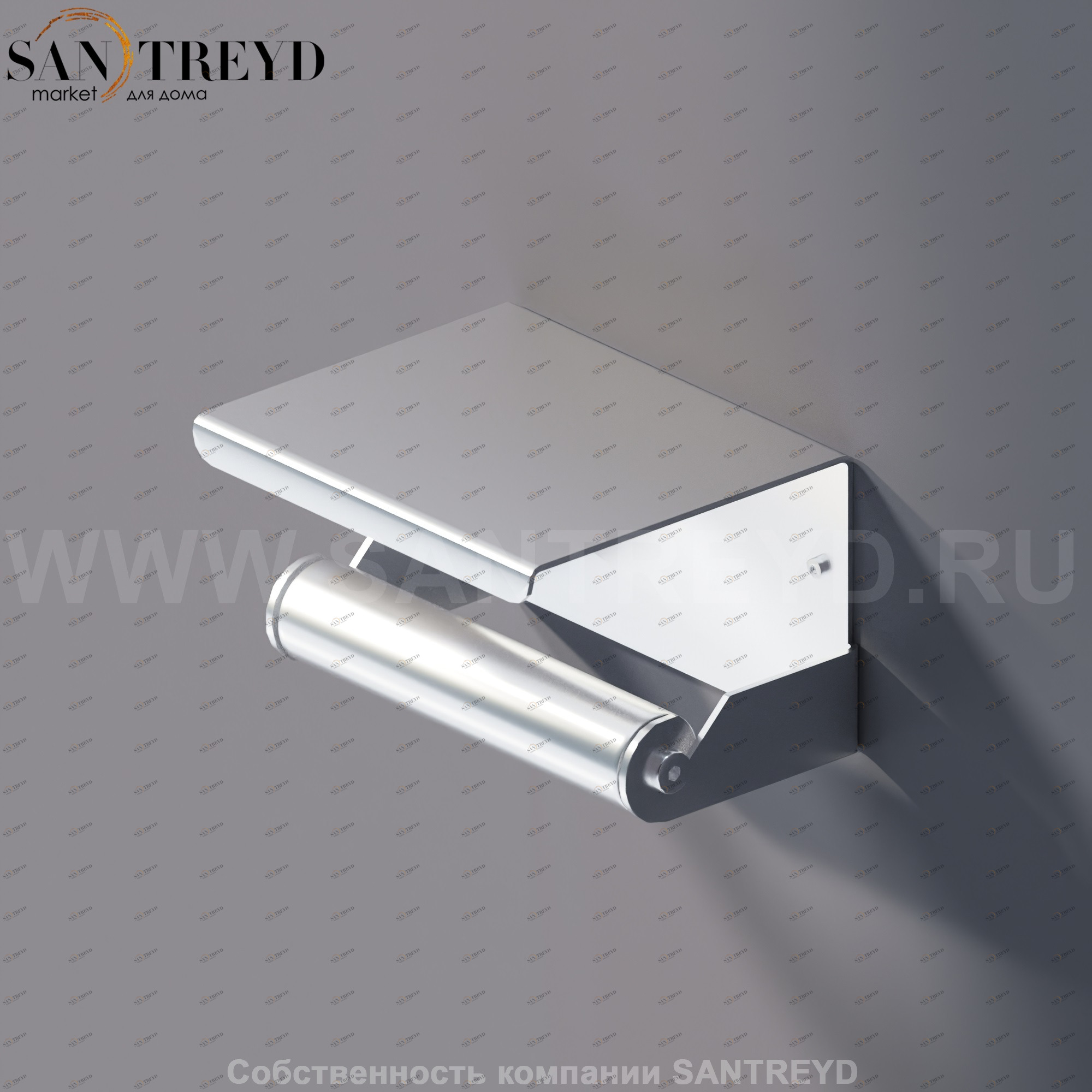 Agape MACH 2 Держатель для туалетной бумаги хромированный сатин AMC20939SP