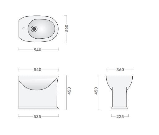 Напольное керамическое биде Ceramica Flaminia мать ARCH-00016202 - Вид №5