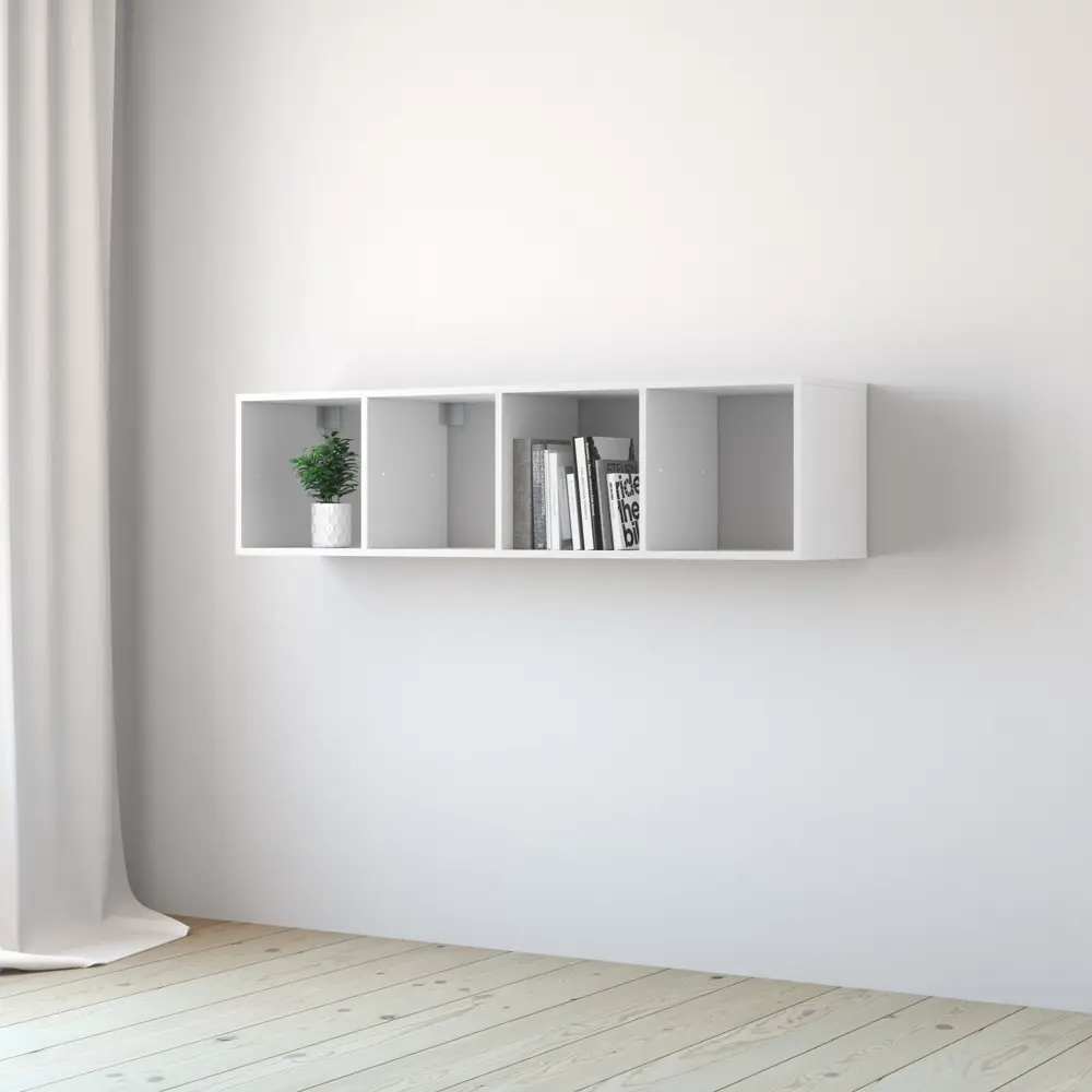 Стеллаж SPACEO KUB 4К, 36х139х31,7 см, цвет белый STLM-2092928 - Вид №6