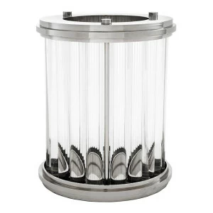 Подсвечник хрустальный серебряный Ruhlmann S от Eichholtz EICHHOLTZ EICHHOLTZ 060265 Хром