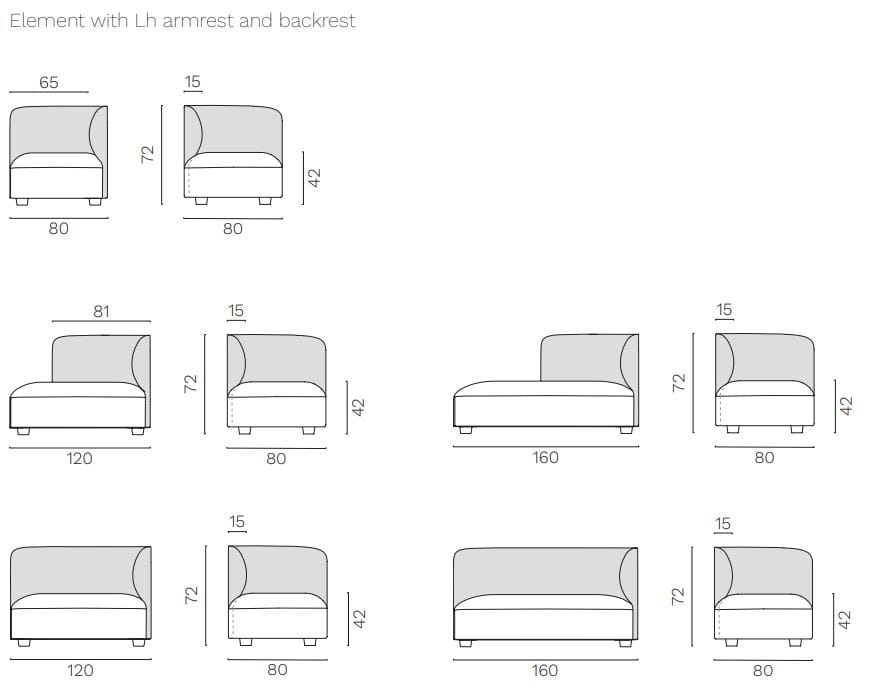 Модульный тканевый диван FREZZA Alplus Lounge ARCH-00018289 - Вид №25