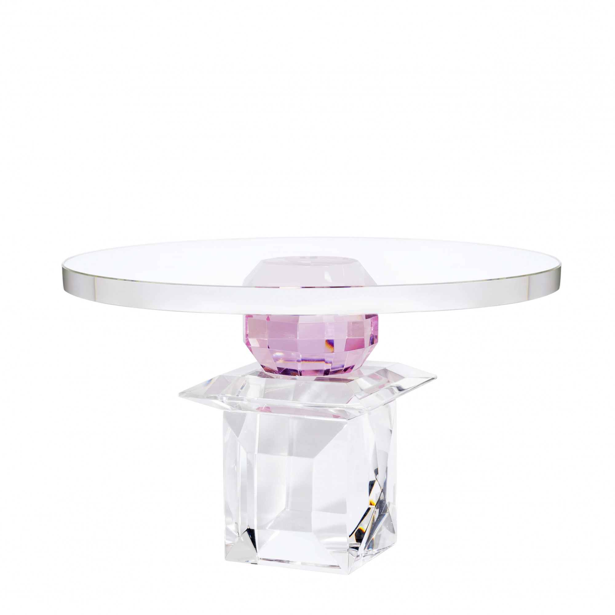 201044-C9 ABHIKA ПЛАСТИНА CRISSY BALL CLEAR/PINK 