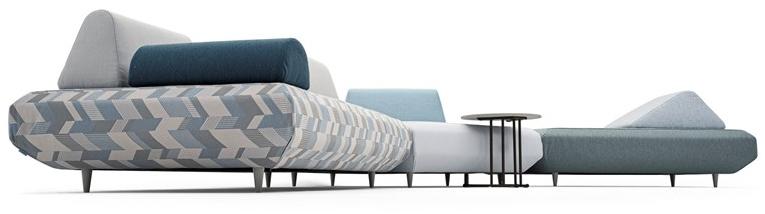 Varaschin Секционный модульный диван из ткани Bento 239 - Вид №13