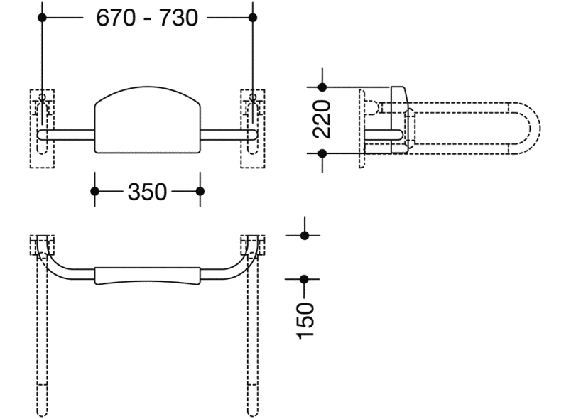 805.51.900 поддержка спины HEWI Stützen  - Вид №3