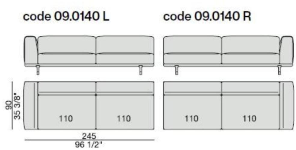 Porada Модульный тканевый диван с вещевым ящиком Eighteen sun-id-1365862 - Вид №24