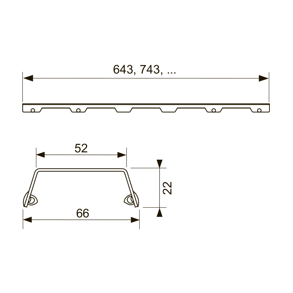 601083 Декоративные панели прямые Tece TECEdrainline - Вид №1