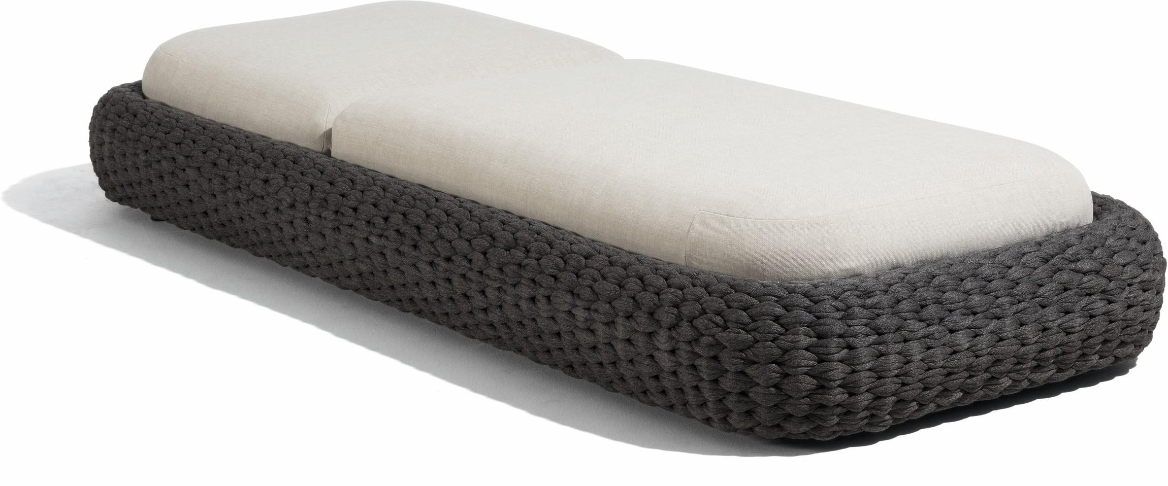 Лежак веревка 45мм антрацит Manutti Kobo MNST725 - Вид №1