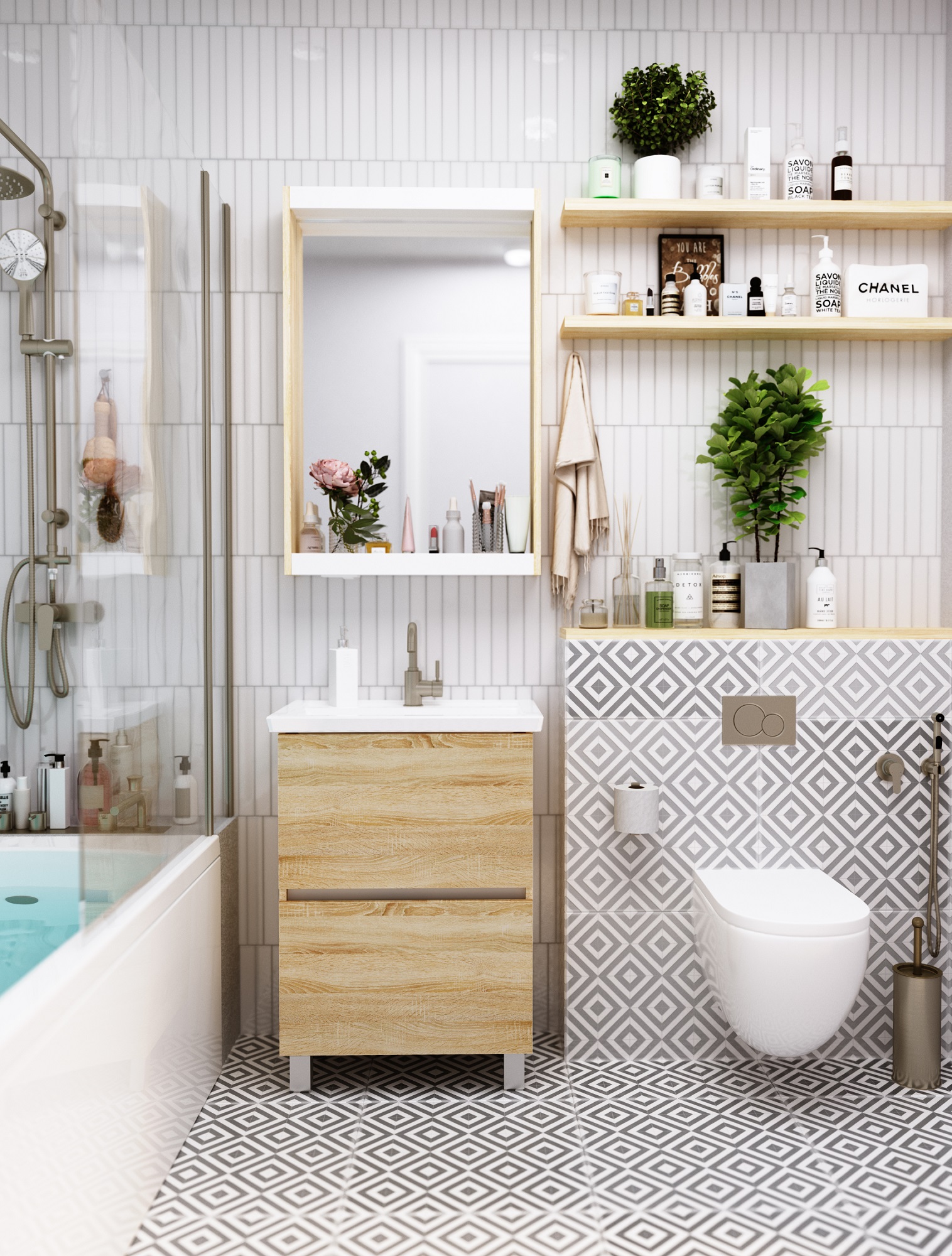 У76061 Тумба Aris 70Н 2я. Дуб Сонома 1 Marka ARIS - Вид №1