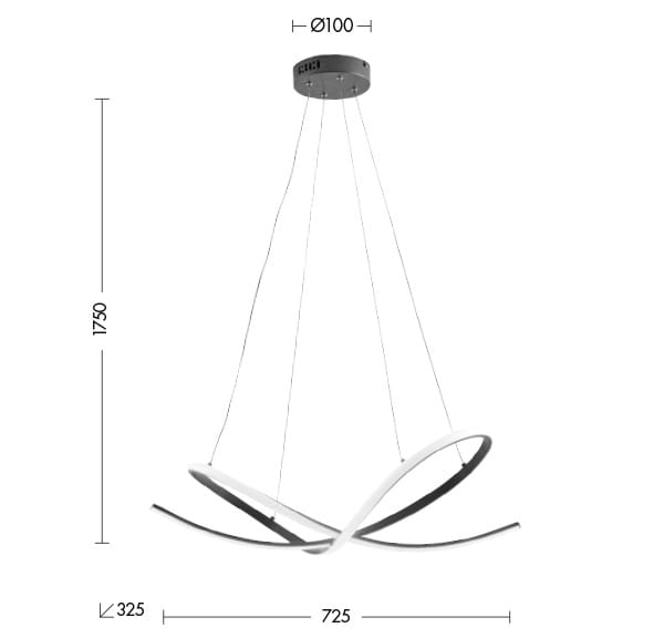 Алюминиевый светодиодный подвесной светильник Rossini Illuminazione Savoy ARCH-00061534 - Вид №3