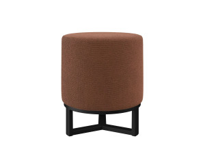 Круглый пуф из ткани